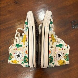 Converse animal print high top